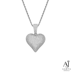 Pendentif moderne en argent 925 et moissanite, style hip-hop, personnalisé, étincelant, pour hommes, pour les fans de hip-hop, disponible à la vente - Product Image 4