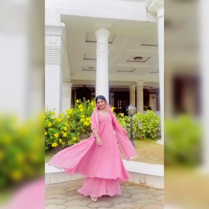 Nouvel arrivage Fox Georgette Fancy Mirror Work 3 PCS Costume PLAZZO & DUPATTA SETV Lunching Party Wear Look Gown Salwar Kameez - Product Image 1