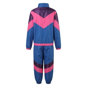 Traje cortavientos al por mayor para hombre y mujer, nueva moda, chaqueta y pantalón impermeables de color liso, chándal cortavientos para mujer - Product Image 2