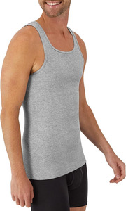 Débardeurs Homme Personnalisés à Logo Pas Chers Coupe Musclée Unie Sans Manches 100% Coton pour Entraînement et Gym - Product Image 3