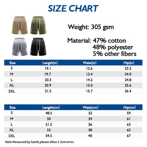 เสื้อยืดคัสตอมเฮฟวี่เวทโลโก้ 305 แกรม ระบายอากาศได้ดี ลายสาดสี สำหรับผู้ชาย ชุดเซ็ตผ้าฝ้ายวินเทจวอช ไซส์พลัส กางเกงขาสั้น - Product Image 2