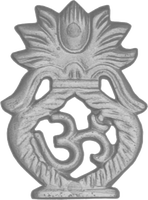Modernes Rahmenloses Eisen-Ornamentgeländer-Panel Swastik Kalash Design Wasser- und Rostbeständig für Villa-Treppengeländer-Modell 0680