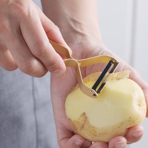 Éplucheur en aluminium, gris foncé, vert, rouge, rose, or, bleu, couleur mate, fabriqué au JAPON, vente en gros, ustensiles de cuisine, facile à nettoyer - Product Image 5