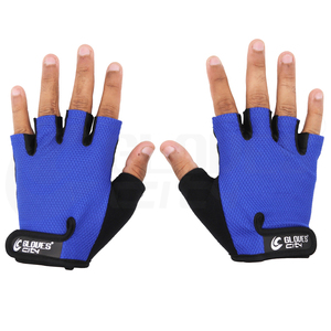 Gants de musculation demi-doigts bleus pour femmes, confortables et antidérapants, pour la gym et le fitness, collection 2026 – Offre spéciale - Product Image 2