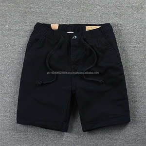 PT394 été classique Shorts hommes petit élastique basique solide Shorts respirant lavé Cargo Shorts pour hommes - Product Image 2
