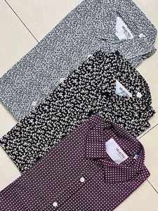 Chemises pour hommes en coton imprimé de qualité supérieure, stock disponible, designs variés de haute qualité, tailles XS-XL, toutes saisons, surplus de production de marque originale - Product Image 5
