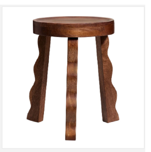 Taburete de Madera Cambridge, Mueble Clásico de Asiento con Diseño de Madera Natural para Sala de Estar, Cocina, Comedor, Cafetería e Interiores - Product Image 1