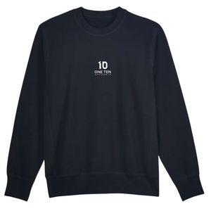 เสื้อสเวตเชิ้ตคอกลมคลาสสิกสำหรับผู้ชาย สีดำ ผ้าฝ้ายพรีเมียม แขนยาว สวมใส่สบาย เหมาะสำหรับทุกวัน สไตล์สตรีทแวร์ - Product Image 1