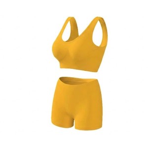 Ensembles de maillots de bain et de sport pour femmes grandes tailles 2026, très demandés, pour le fitness, le yoga et la plage, en couleurs unies, respirants, à taille élastique, anti-tendance - Product Image 3