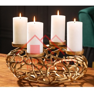 Latest Design Round Shape T-Light <b>Candle</b> <b>Holder</b> for Table Centerpieces Latest Design Antique Silver Birds Nest <b>Candle</b> Pillar - Product Image 5