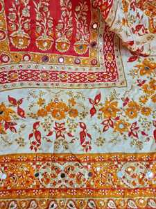 Mirror Work <b>Shawls</b> Traditional Scarves <b>Shawls</b> & Hijab Elegant Embroidered Fashion <b>Wrap</b> for Women <b>Wedding</b> Party Wear - Product Image 5