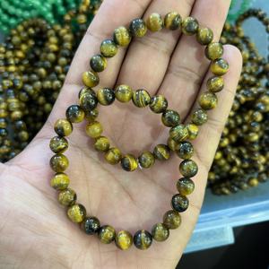 Pulsera de Ojo de Tigre Natural de 8mm, Pulseras de Piedras Preciosas Elásticas, Cristal Curativo, Piedra de Protección, Unisex, Venta al Por Mayor - Product Image 5