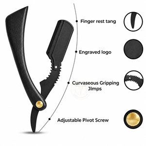 Professional Straight Razor with 100 Premium Treat Single <b>Blade</b> Razor - <b>Barber</b> Razor for Inspired Men Close Shaving 100 Percent - Product Image 4