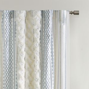 Pannello per Tenda in Cotone Stampato con Striscia in Ciniglia e Fodera 50x108" per Decorazione Casa - Product Image 5