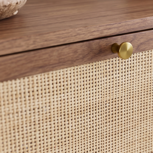 Modern Minimalist Solid Teak Wood <b>6</b>-<b>Drawer</b> Dresser with Rope Pull Handles Freestanding Eco-Friendly Design for Bedroom Storage - Product Image 4