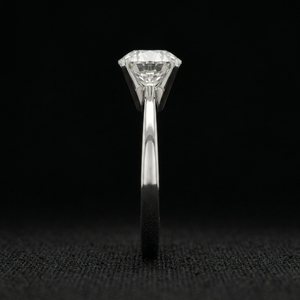 Anillo de Diamantes de Lujo para Mujer, Oro Blanco de 10K, Certificado IGI, con Piedras Engastadas en Puntas, para Bodas y Fiestas - Product Image 4