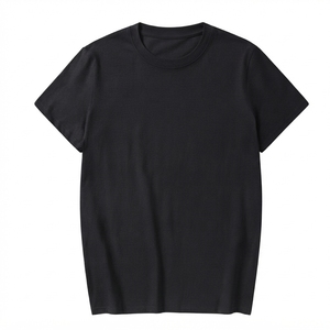เสื้อยืดคอกลมผู้ชายแบบเรียบ แขนสั้น ผ้าคอตตอนผสม สไตล์ลำลอง พื้นฐาน รับผลิตแบบ OEM ODM ขายส่งจากโรงงาน - Product Image 1