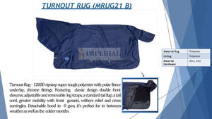 แผ่นรองอานม้าโพลีเอสเตอร์กันน้ำ ระบายอากาศได้ดี ทนทาน สบาย ผ้าซาตินสีน้ำเงินโบราณ ยี่ห้ออิมพีเรียล อินเตอร์เนชั่นแนล - Product Image 2