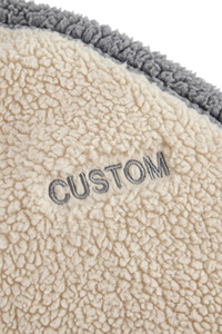 Wholesale <b>Men</b> Full Zip <b>Sherpa</b> <b>Fleece</b> <b>Jacket</b> Beige Warm Winter Outerwear Contrast Collar Cuffs Heavyweight Casual <b>Jacket</b> Apparel - Product Image 4