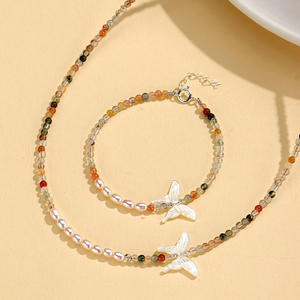 Collar de Perlas de Agua Dulce de Estilo Chino Nuevo de Alta Calidad, Colgante de Calabaza Natural, Cadena de Clavícula de Jade de Hielo, Nueva Moda - Product Image 2