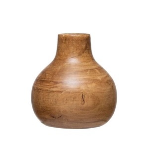 Eco-Friendly Wooden Vase | Rustic & Natural Decorative Accent - Product Image 2