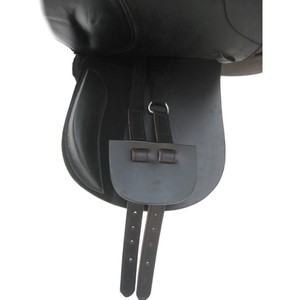 Silla de Montar Inglesa de Cuero para Salto, Cómoda y Duradera, con Estructura de Madera y Herrajes de Latón Niquelado - Product Image 4