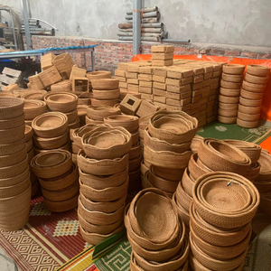 ถาดเสิร์ฟทรงกลมแบบสานมือ 3 ชั้น สำหรับร้านอาหาร ปลอดภัยต่ออาหาร ทนทาน เป็นมิตรกับสิ่งแวดล้อม - Product Image 5