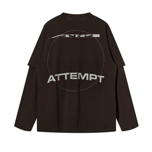 Camisetas de Doble Capa OEM, Proveedor de Fábrica, Camiseta de Algodón de Doble Capa de Alta Calidad para Producción en Masa - Product Image 4