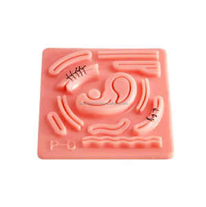 Tampon de suture en silicone avec plaies pour la formation par simulation laparoscopique Modèle de couture certifié CE pour médecins Marque distributeur OEM - Product Image 2