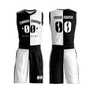 Conjunto de uniforme de baloncesto de doble cara 2025, camiseta de entrenamiento de competición para estudiantes masculinos, uniforme de equipo deportivo, logotipo personalizado para niños - Product Image 4