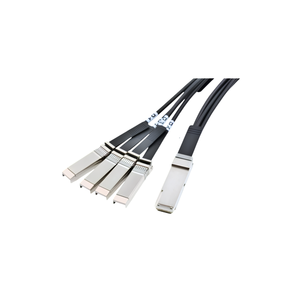 Cable de Fibra Óptica Trenzado de Cobre OM3 de Alta Velocidad QSFP28 con Cubierta LSZH y Funda Trenzada para Servidor de Conmutación de Red - Product Image 3