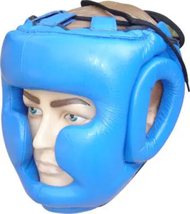 Adult Boxing Full Face Martial Arts <b>Training</b> <b>Head</b> Guard PU Leather Durable Custom Color Unisex - Product Image 3