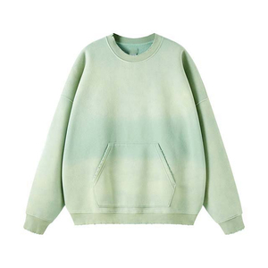 Sudadera Unisex Extra Grande de Felpa 100% Algodón para Hombre, Forrada para Invierno, Cuello Redondo, Estilo Urbano, con Logotipo Personalizado y Bolsillos Tipo Canguro - Product Image 2