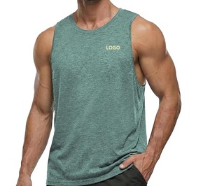 Débardeur Homme Personnalisé avec Logo, Gilet de Sport Sans Manches Respirant en Maille pour Entraînement Musculaire - Product Image 1