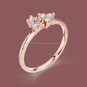 10K Bridal <b>Ring</b> <b>Set</b> in <b>Silver</b> with Matching CZ Band - Product Image 1