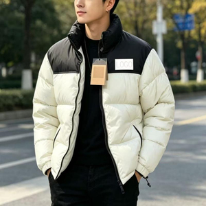 Chaqueta Puffer Original North Outdoor de Lona con Cuello Alto, Tallas Grandes, Transpirable, de Secado Rápido, Estilo Urbano, para Hombre, Nueva, Protege la Cara - Product Image 6