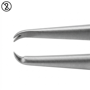 Pinzas Castroviejo de 0.9 mm, Instrumento Desechable de un Solo Uso, Pinzas Quirúrgicas Oftálmicas de Acero Inoxidable, Pinzas de Precisión para Cirugía Corneal - Product Image 4