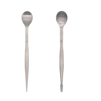 Altomme Instruments 8 Inch Kleurrijke Chef Proeflepeltje 2-in-1 Roestvrij Staal Roestbestendig Vaatwasmachinebestendig Keuken BBQ