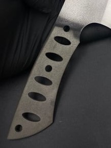 Cuchillo hecho a mano con hoja de acero inoxidable sin acabado - Product Image 4