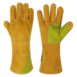 Gants de protection en cuir de vachette pleine fleur de qualité supérieure, renforcés pour la lutte contre les incendies, la protection au barbecue et la soudure - Product Image 6