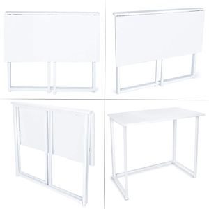 <b>Small</b> Space Folding Computer <b>Desk</b> Home Office Foldable Laptop Table Writing <b>Desk</b> for Spacesaving Com - Product Image 4