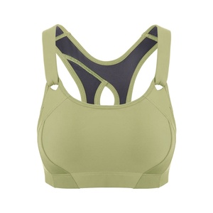 Factory Direct Sale High Waist Women Sports Bra <b>Top</b> Trending Product Workout Fitness Wear Women Color Nylon Sports Bra - Product Image 1