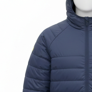 เสื้อพัฟเฟอร์คุณภาพสูง แขนยาว น้ำหนักเบา ปลายแขนและชายเสื้อยืดหยุ่น บุด้วยใยสังเคราะห์ 150 กรัม ซิปด้านหน้า และมีกระเป๋า - Product Image 4