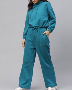 Conjunto Deportivo de Mujer con Capucha, Manga Larga, Color Sólido, Casual, Transpirable, Holgado, con Bolsillos Laterales - Product Image 6