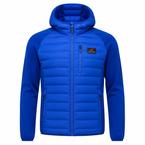 Chaqueta Acolchada Personalizada para Hombre, Invierno, Casual, Impermeable, Transpirable, Resistente al Viento, Tela de PU, Poliéster/Nailon, Cierre de Cremallera - Product Image 4