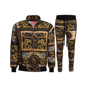 Ensemble de survêtement camouflage pour homme, veste à manches longues et pantalon, tenue en deux pièces, style hip-hop - Product Image 1
