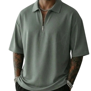 Chemise à manches courtes pour homme, coupe ample, tie-dye, tricotée, décontractée, longueur normale, respirante, 100% coton jersey - Product Image 1