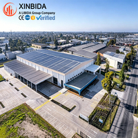 Entrepôt en acier préfabriqué écologique haute résistance, bâtiment d'entrepôt à structure métallique pour le stockage industriel de marchandises en vrac