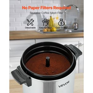 Distributore di Caffè Commerciale da 30 Tazze (4,5 L) con Erogazione Rapida, Rubinetto Anti-Goccia, Macchina da Caffè Automatica Commerciale - Product Image 3