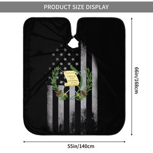 Vente en gros de capes de barbier personnalisées avec logo, imperméables, en polyester et nylon, pour salon de coiffure, coupe et coiffage, taille réglable - Product Image 2